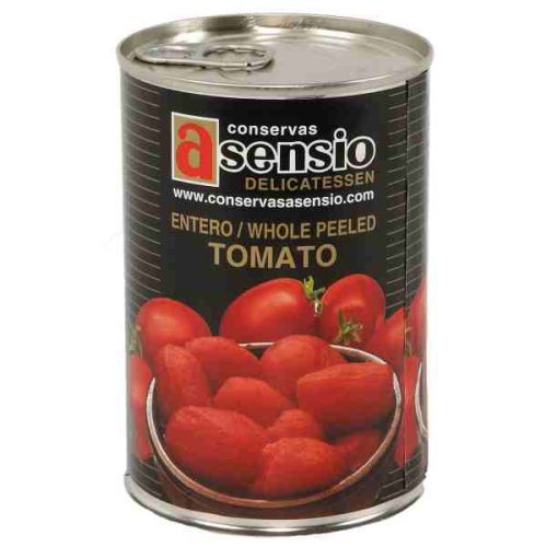 Asensio Spain Natural Whole Peeled Tomato Sauce (390 grams)