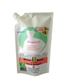 Messy Bessy Liquid Laundry Detergent, Natural Grapefruit (1 liter)