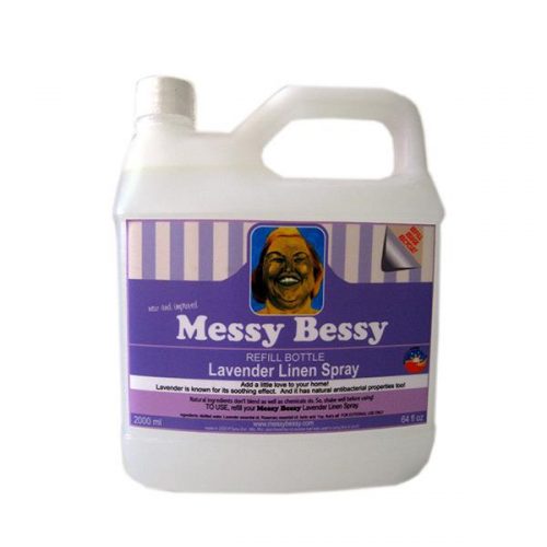Messy Bessy Room and Linen Spray Refill, Lavender (2 liter)