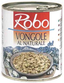 Robo Italy Shelled Baby Clams (Vongole Al Naturale (400 grams)